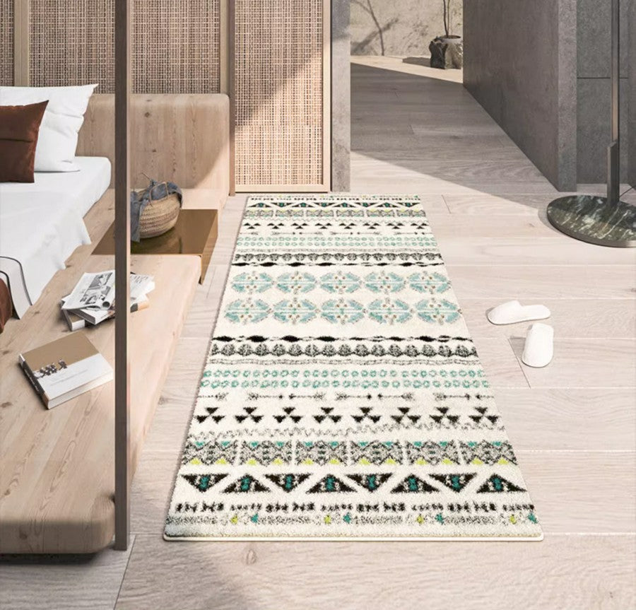 Hallway Runner Rugs, Contemporary Runner Rugs Next to Bed, Modern Runner Rugs for Entryway, Geometric Modern Rugs for Dining Room