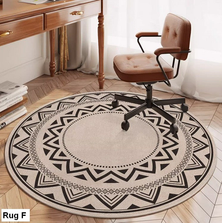 Modern Round Rugs for Bedroom, Circular Modern Rugs under Dining Room Table, Contemporary Round Rugs, Geometric Modern Rug Ideas for Living Room