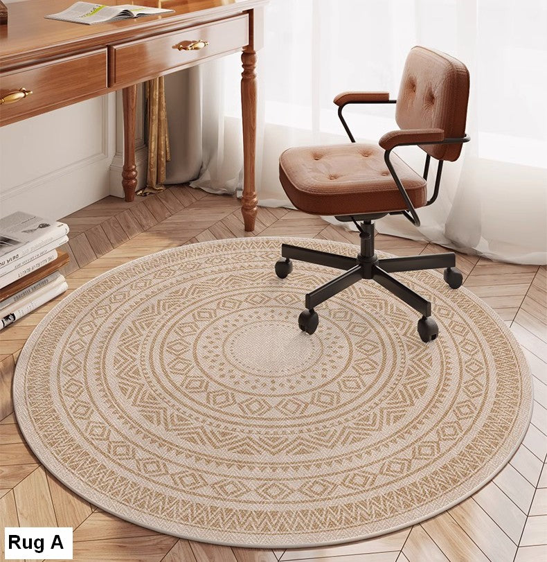 Modern Round Rugs for Bedroom, Circular Modern Rugs under Dining Room Table, Contemporary Round Rugs, Geometric Modern Rug Ideas for Living Room