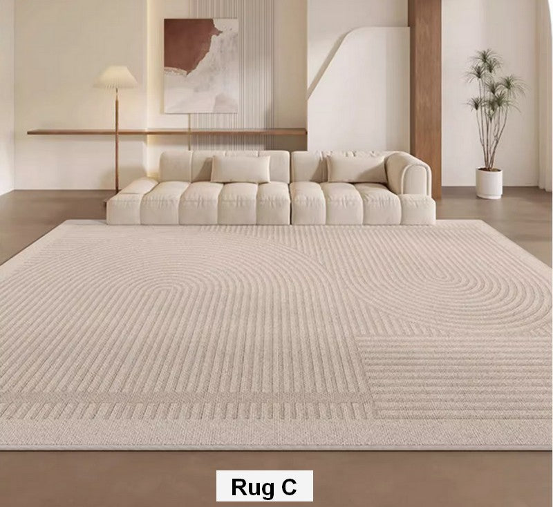 Large Geometric Modern Rugs for Bedroom. Modern Carpets under Dining Room Table. Contemporary Abstract Rugs for Living Room