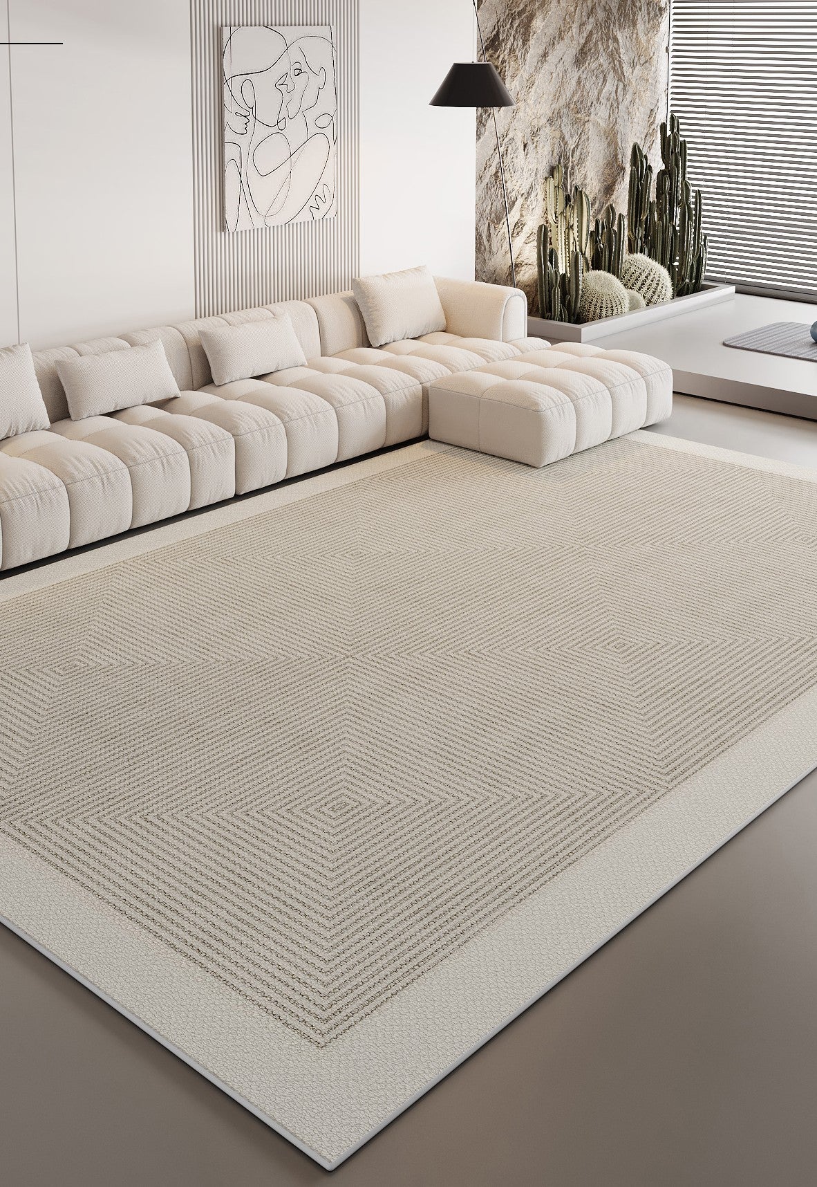 Large Contemporary Floor Carpets, Living Room Modern Area Rugs, Geometric Modern Rugs in Bedroom, Dining Room Modern Rugs