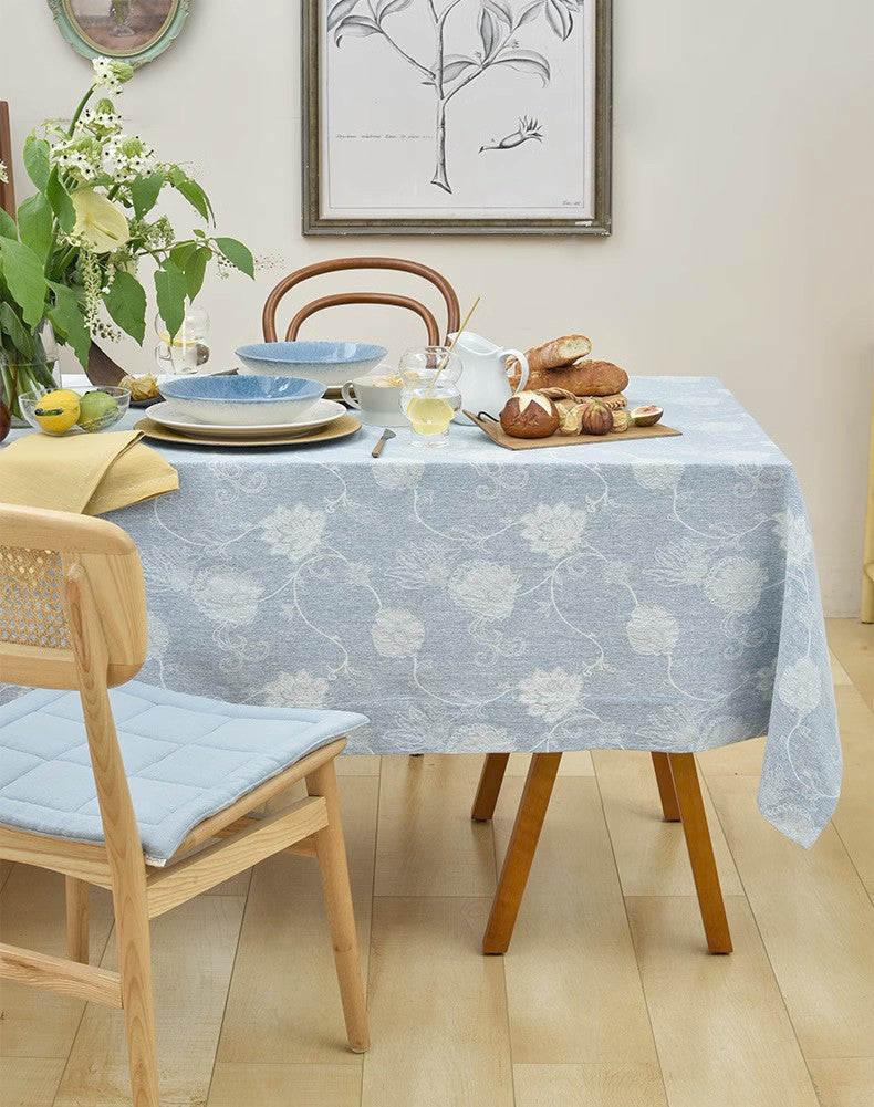 Country Farmhouse Tablecloth, Square Tablecloth for Round Table, Rustic Table Covers for Kitchen, Large Rectangle Tablecloth for Dining Room Table