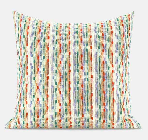 Colorful Contemporary Modern Sofa Pillows, Multicolor Square Modern Throw Pillows for Couch, Simple Decorative Throw Pillows, Large Throw Pillow for Interior Design