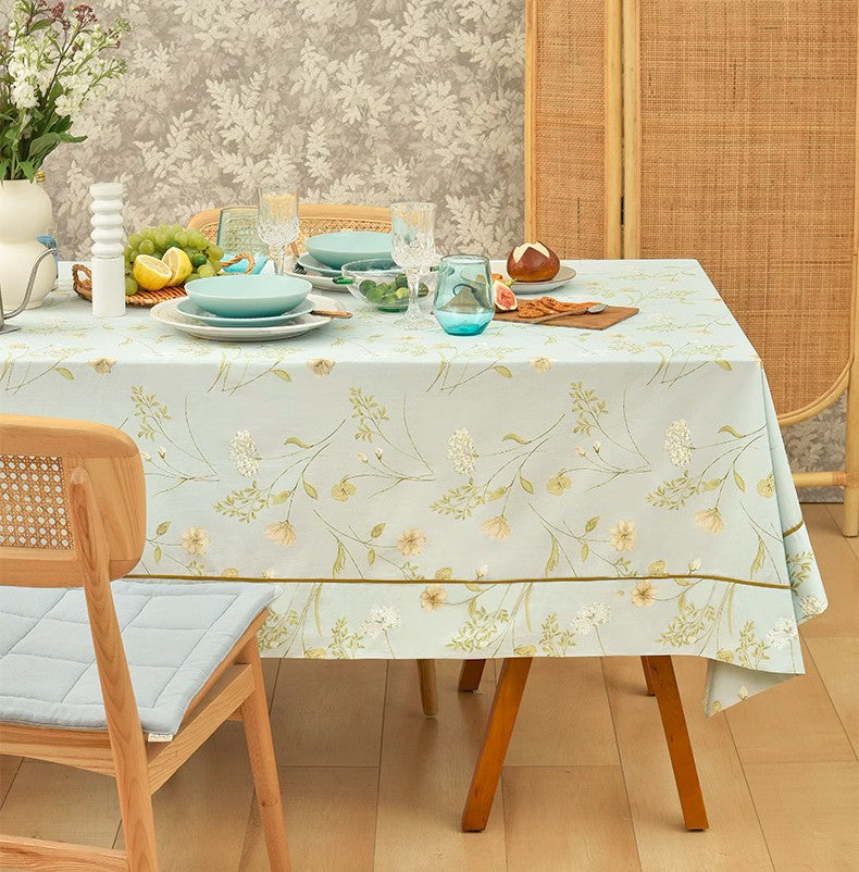 Farmhouse Table Cloth, Wedding Tablecloth, Large Rectangle Tablecloth for Dining Room Table, Rectangular Table Covers for Kitchen, Square Tablecloth for Coffee Table