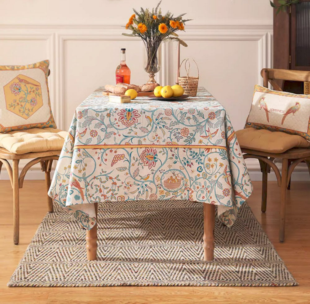 Outdoor Picnic Tablecloth, Large Modern Rectangle Tablecloth Ideas for Dining Room Table, Rustic Farmhouse Table Cloth, Square Tablecloth for Round Table