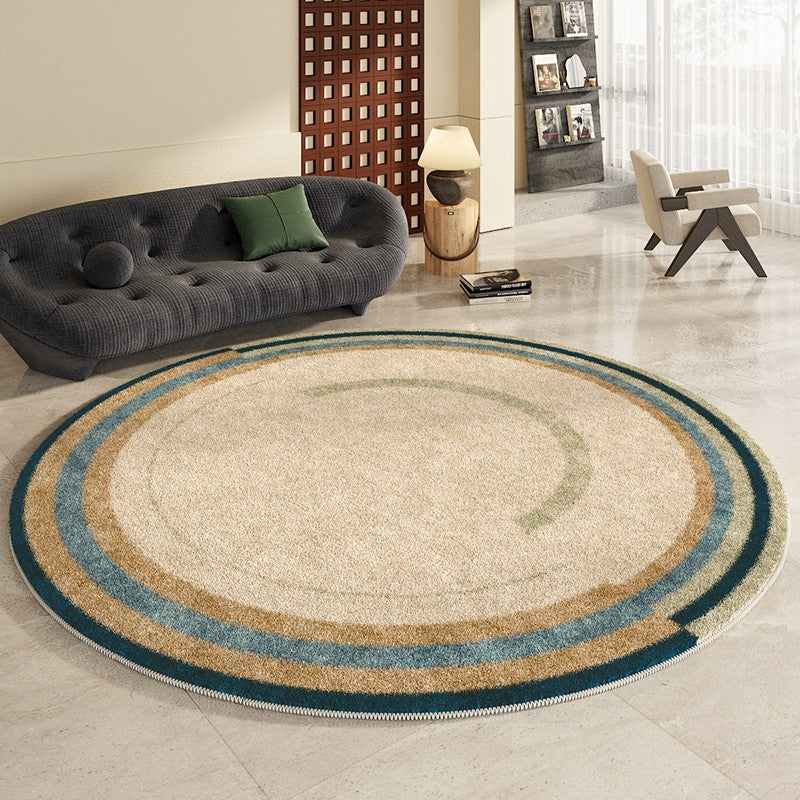 Modern Area Rugs under Coffee Table, Abstract Contemporary Round Rugs, Modern Rugs for Dining Room, Geometric Modern Rugs for Bedroom