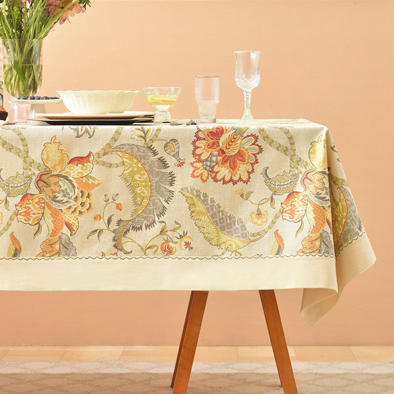 Extra Large Rectangle Tablecloth for Dining Room Table, Country Farmhouse Tablecloth, Square Tablecloth for Round Table, Rustic Table Covers for Kitchen