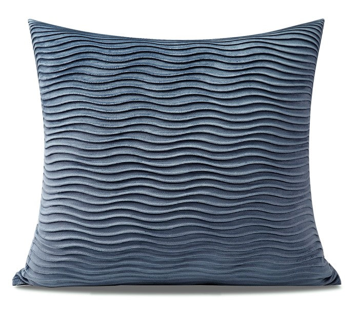 Modern Throw Pillows, Decorative Sofa Pillows, Blue, White, Gray Simpl