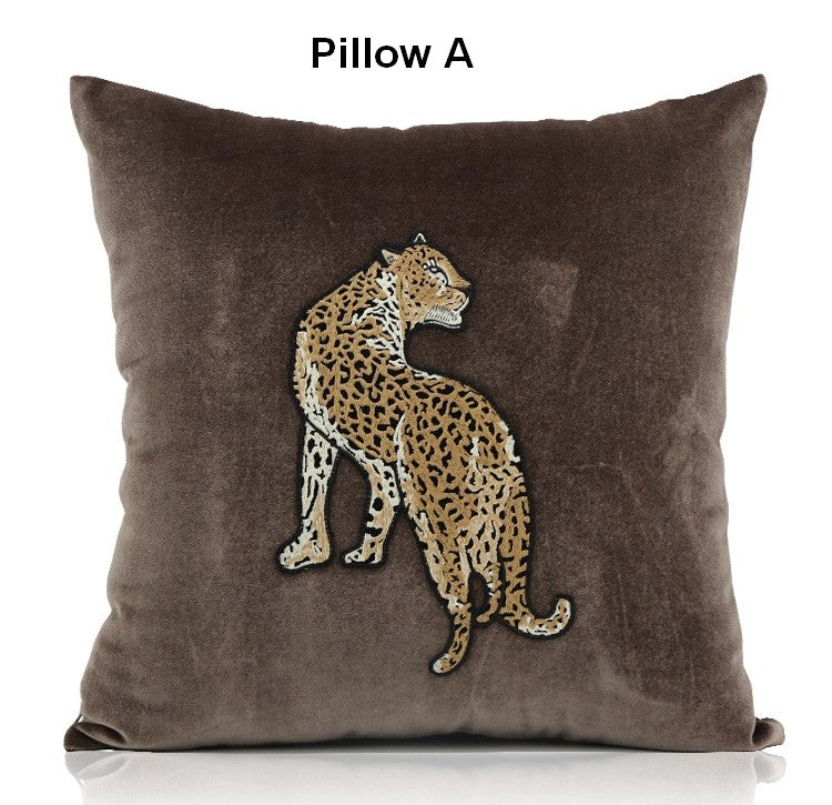 Modern Sofa Pillows, Contemporary Throw Pillows, Cheetah Decorative Throw Pillows, Decorative Pillows for Living Room