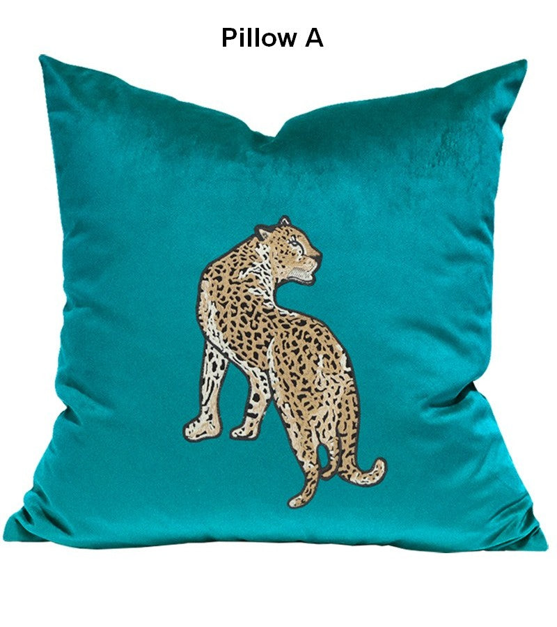 Decorative Pillows for Living Room, Modern Sofa Pillows, Cheetah Decorative Throw Pillows, Contemporary Throw Pillows