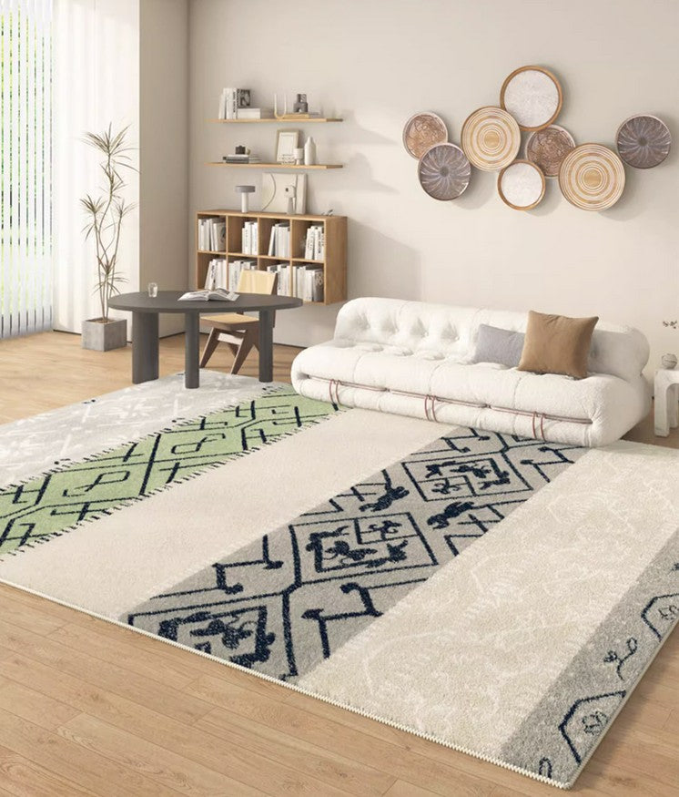 Abstract Area Rugs for Living Room, Modern Rugs for Dining Room, Modern Runner Rugs for Hallway, Thick Contemporary Area Rugs Next to Bed