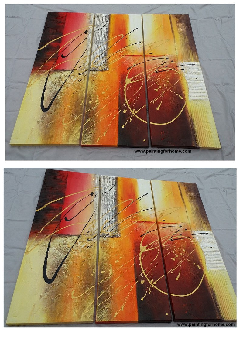 3 piece canvas art, 3 piece wall art, large art painting