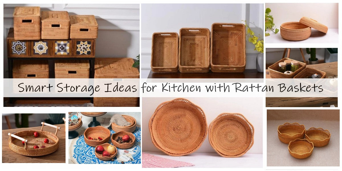 smart storage ideas for kitchen, storage baskets for shelves, storage baskets with lids