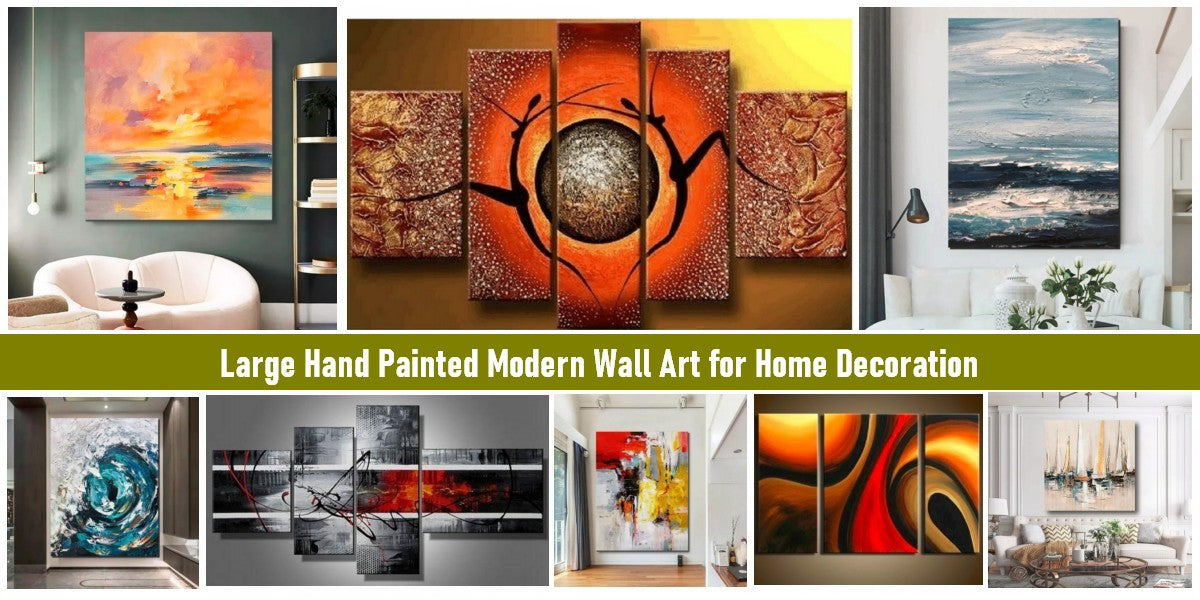 Modern Contemporary Wall Art Abstract Hand Painted Oil Painting Canvas Home  Deco