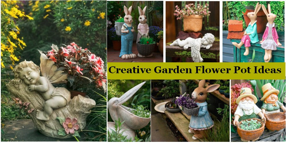 Outdoor Backyard Design Ideas, Beautiful Modern Home Garden Decoration Ideas, Large Garden Animal Statues, Plant Container Ideas, Creative Garden Flower Pot Ideas, Small Garden Decor Ideas