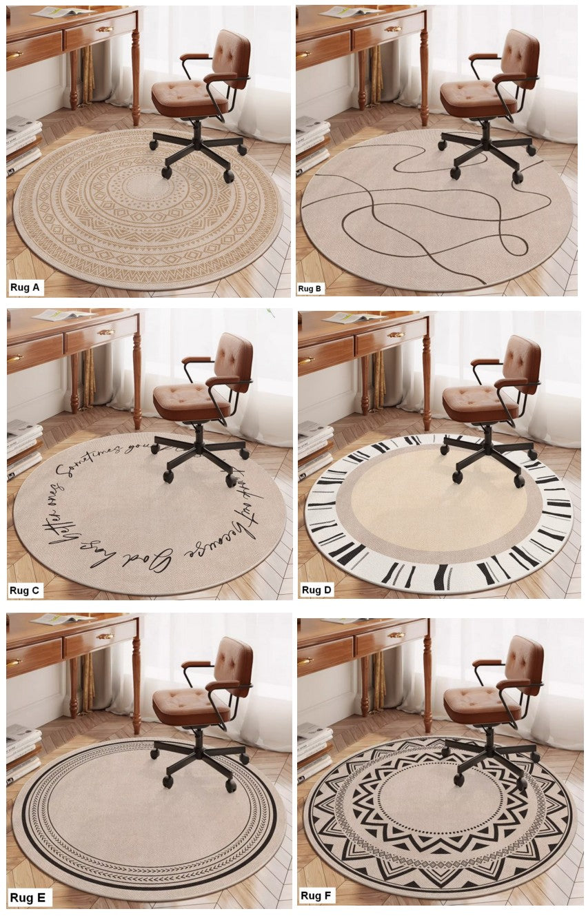 Modern Round Rugs for Bedroom, Circular Modern Rugs under Dining Room Table, Contemporary Round Rugs, Geometric Modern Rug Ideas for Living Room