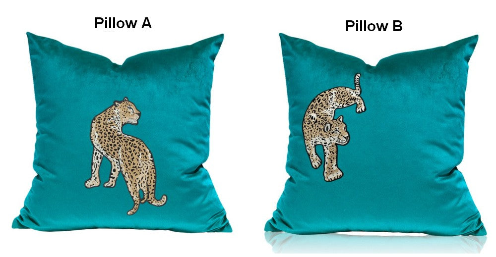 Decorative Pillows for Living Room, Modern Sofa Pillows, Cheetah Decorative Throw Pillows, Contemporary Throw Pillows