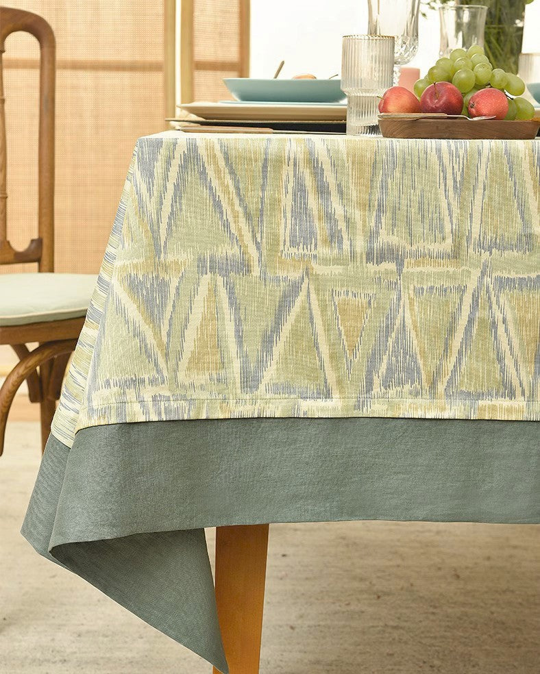 Geometric Modern Table Covers for Kitchen, Extra Large Rectangle Tablecloth for Dining Room Table, Country Farmhouse Tablecloths for Oval Table