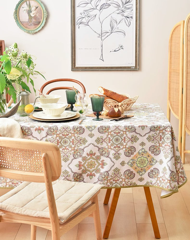 Large Rectangle Tablecloth for Dining Room Table, Rectangular Table Covers for Kitchen, Square Tablecloth for Coffee Table, Farmhouse Table Cloth, Wedding Tablecloth