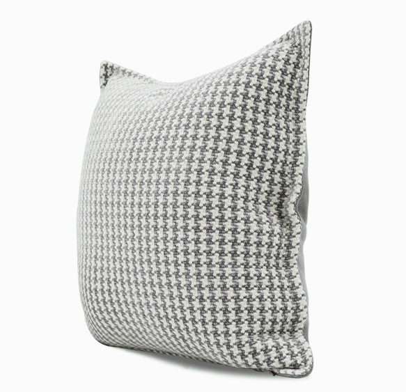 Gray Chequer Modern Sofa Pillows, Large Decorative Throw Pillows, Contemporary Square Modern Throw Pillows for Couch, Abstract Throw Pillow for Interior Design