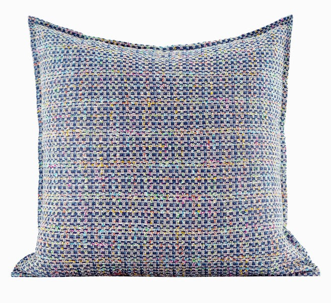 Modern Sofa Pillows, Large Abstract Blue Decorative Throw Pillows, Contemporary Square Modern Throw Pillows for Couch, Simple Throw Pillow for Interior Design