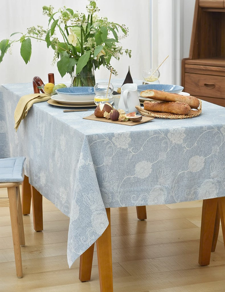 Country Farmhouse Tablecloth, Square Tablecloth for Round Table, Rustic Table Covers for Kitchen, Large Rectangle Tablecloth for Dining Room Table