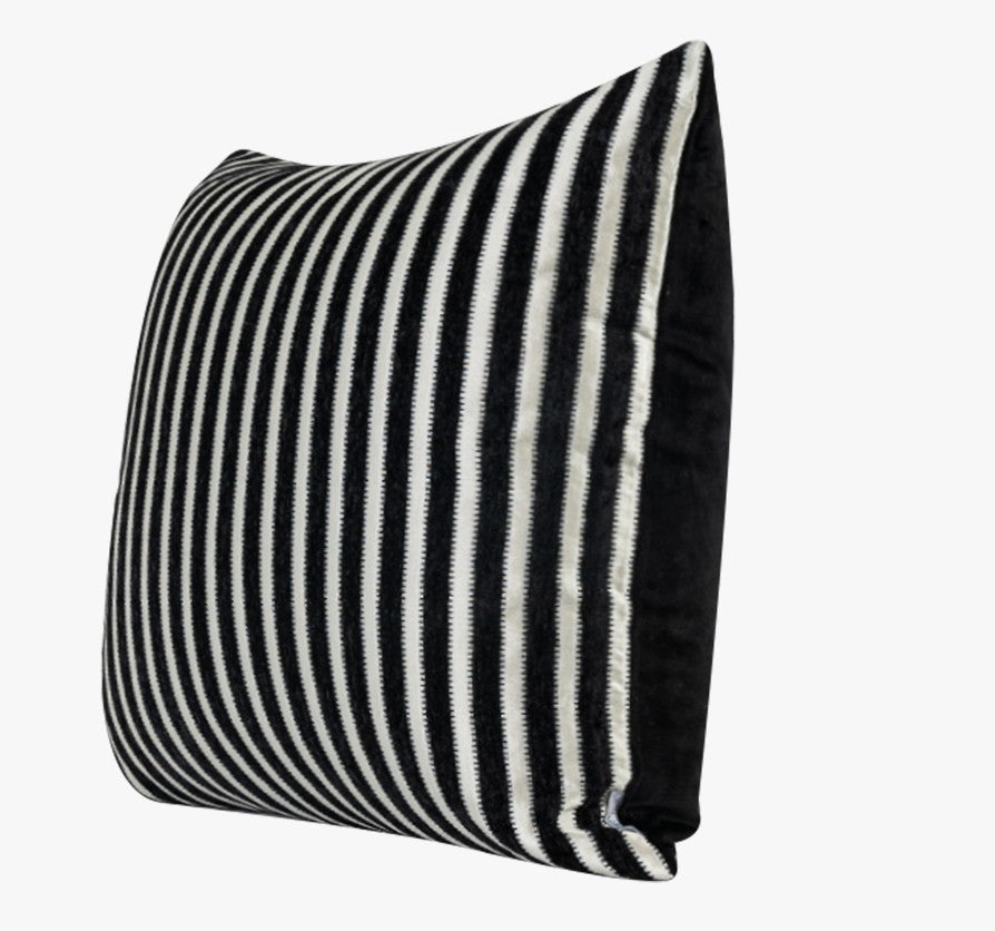 Simple Modern Sofa Throw Pillows, Black and White Stripe Abstract Contemporary Throw Pillow for Living Room, Modern Decorative Throw Pillows for Couch