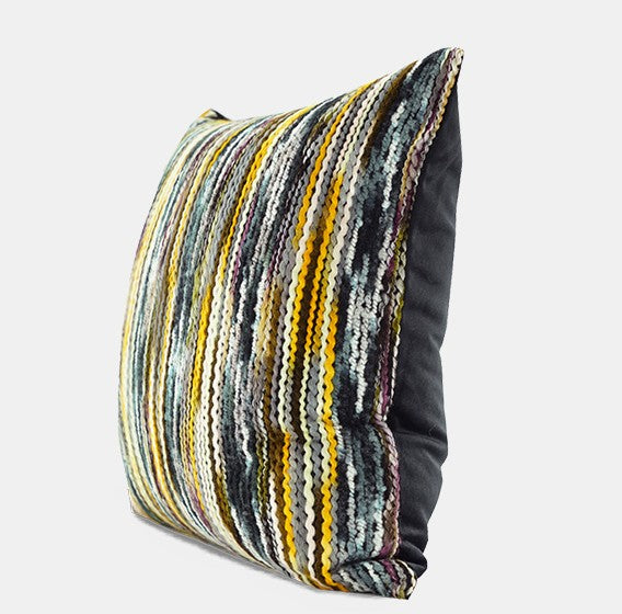 Modern Square Throw Pillows for Couch. Colorful Decorative Throw Pillows. Large Abstract Contemporary Throw Pillow for Interior Design