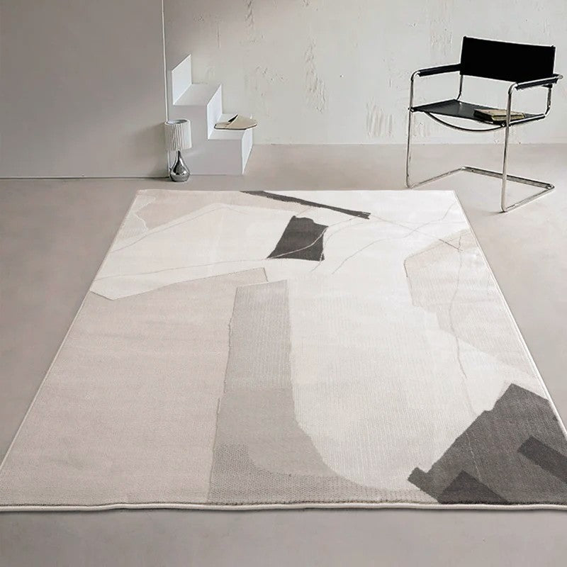 Large Modern Rugs for Living Room, Abstract Geometric Modern Rugs, Simple Modern Grey Rugs for Bedroom, Modern Rugs for Dining Room, Contemporary Rugs for Office