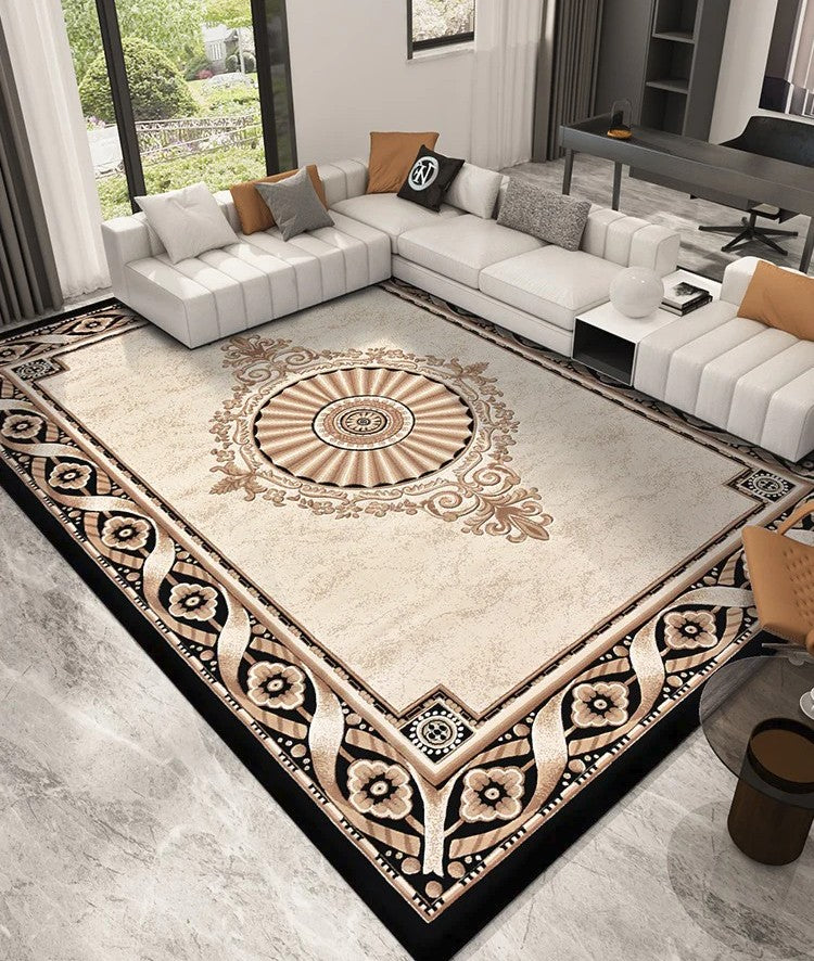 Office Large Royal Floor Rugs, Soft Floor Carpets under Dining Room Table, Oversized Luxury Thick Modern Rugs for Living Room