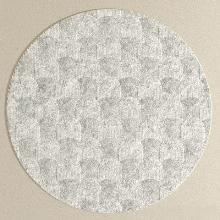 Contemporary Area Rugs for Bedroom, Round Area Rug for Dining Room, Coffee Table Rugs, Circular Modern Area Rug, Large Rugs for Living Room