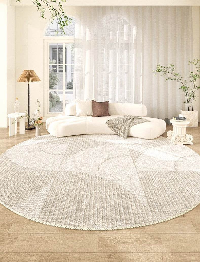 Large Modern Rugs in Living Room, Dining Room Modern Rugs, Round