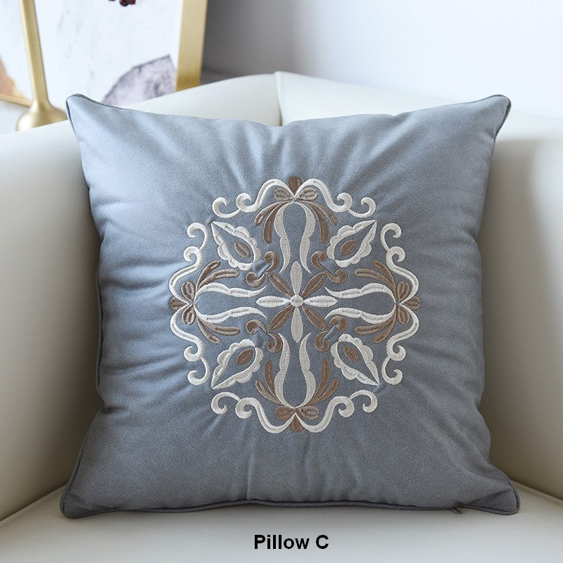 Contemporary Decorative Pillows, Modern Throw Pillows, Decorative Flower Pattern Throw Pillows for Couch, Modern Sofa Pillows