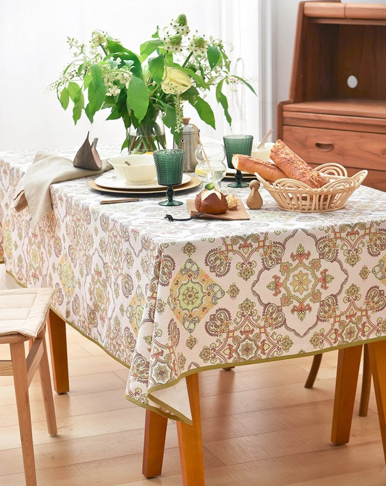 Large Rectangle Tablecloth for Dining Room Table, Rectangular Table Covers for Kitchen, Square Tablecloth for Coffee Table, Farmhouse Table Cloth, Wedding Tablecloth