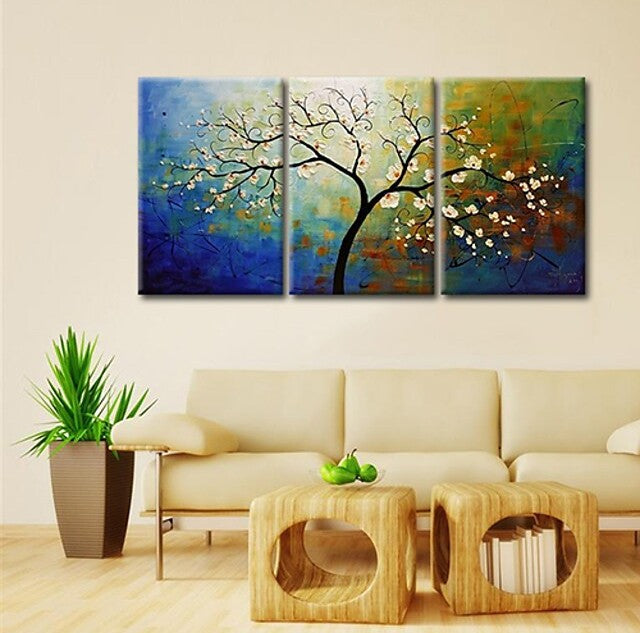 Heavy Texture Painting, Acrylic Painting for Bedroom, Tree of Life Painting, Palette Knife Painting, Simple Painting Ideas