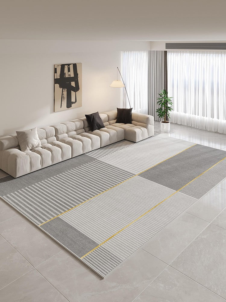 Contemporary Modern Rugs for Bedroom, Gray Modern Rug Ideas for Living Room, Abstract Grey Geometric Modern Rugs, Modern Rugs for Dining Room