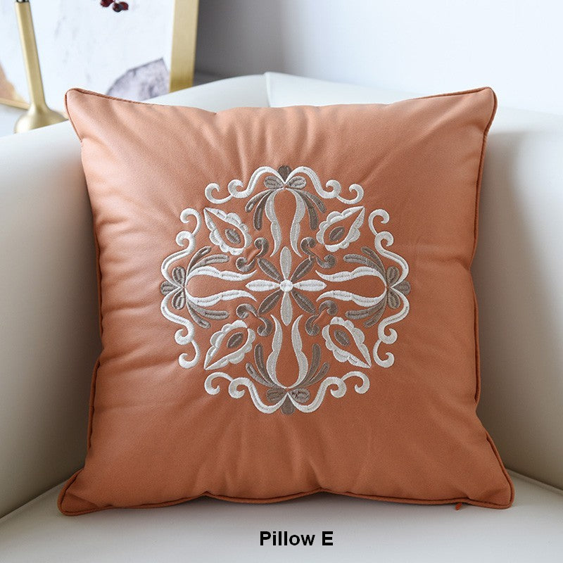 Contemporary Decorative Pillows, Modern Throw Pillows, Decorative Flower Pattern Throw Pillows for Couch, Modern Sofa Pillows