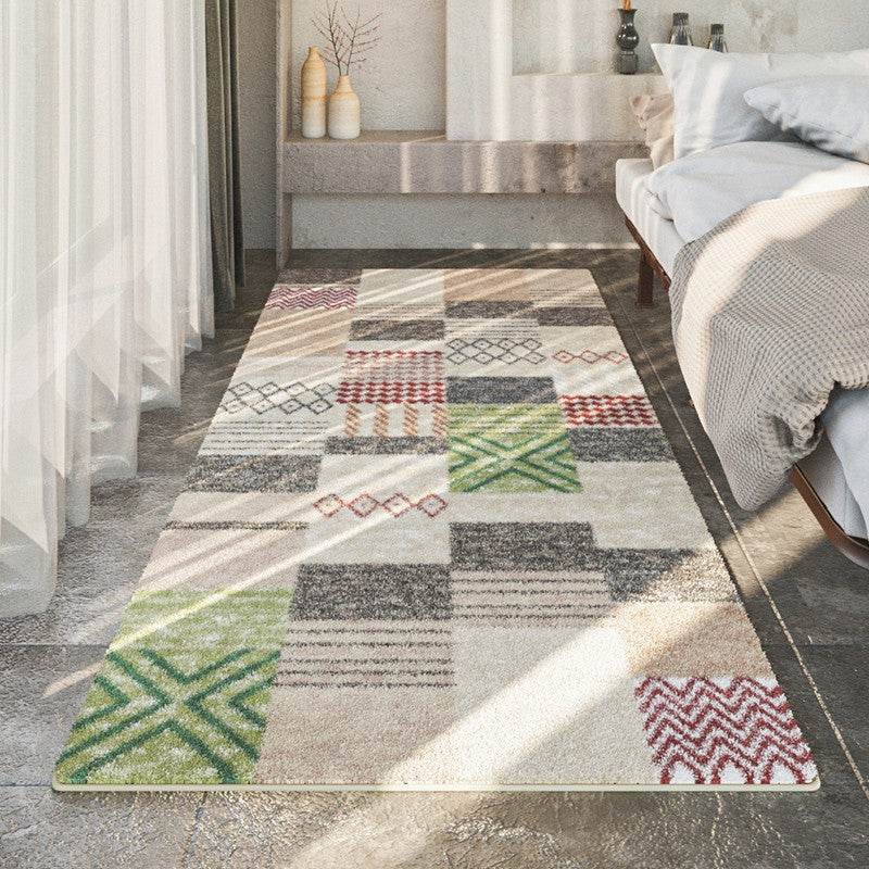 Modern Runner Rugs for Entryway, Contemporary Modern Rugs Next to Bed, Hallway Runner Rug Ideas, Geometic Modern Rugs for Dining Room