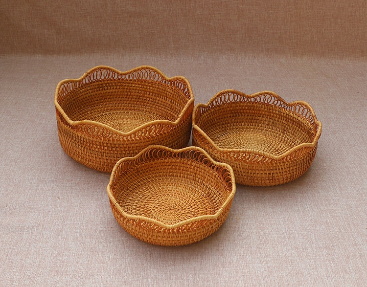 Rustic Basket, Vietnam Handmade Storage Basket, Woven Basket with Cover –  Paintingforhome