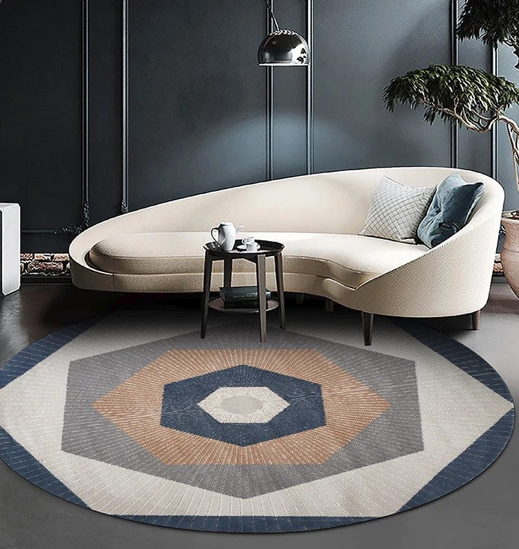 Geometric Modern Rugs for Bedroom, Modern Area Rugs for Dining Room, Abstract Contemporary Area Rugs, Modern Area Rugs under Coffee Table