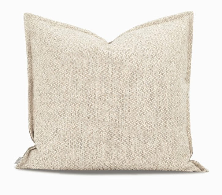 Large Square Modern Throw Pillows for Couch. Large Brown Throw Pillow for Interior Design. Contemporary Modern Sofa Pillows. Simple Decorative Throw Pillows