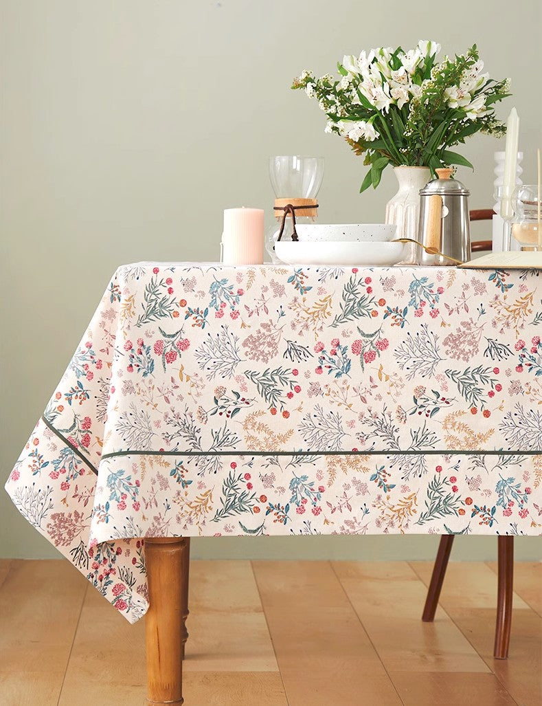 Large Rectangle Tablecloth for Dining Room Table, Rustic Table Covers for Kitchen, Country Farmhouse Tablecloth, Square Tablecloth for Round Table