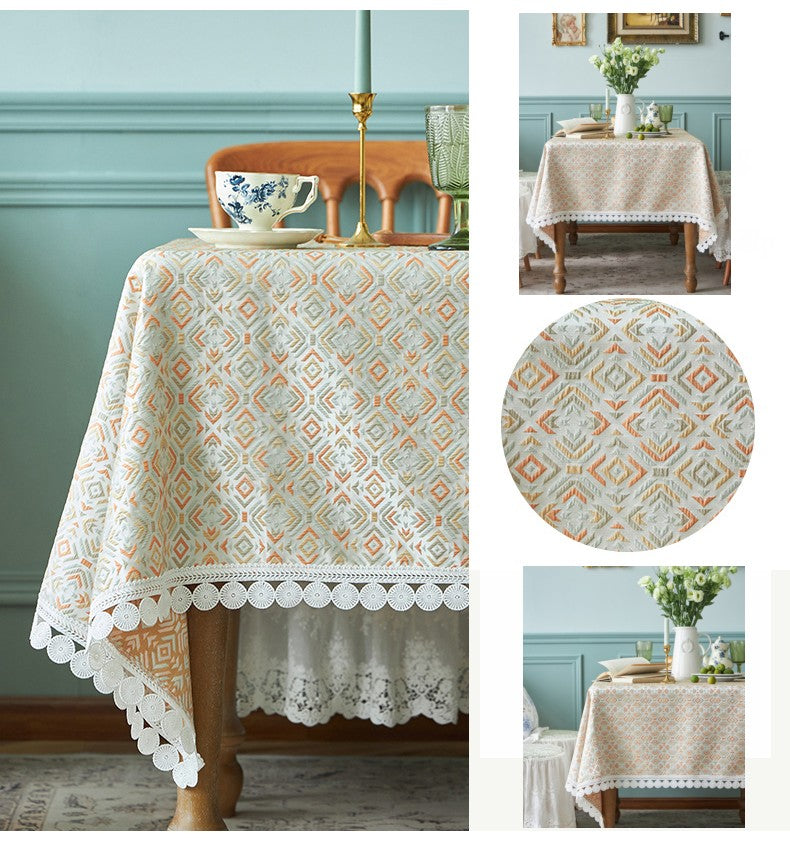 Modern Tablecloth for Home Decoration, Large Square Tablecloth for Round Table, Extra Large Rectangle Tablecloth for Dining Room Table