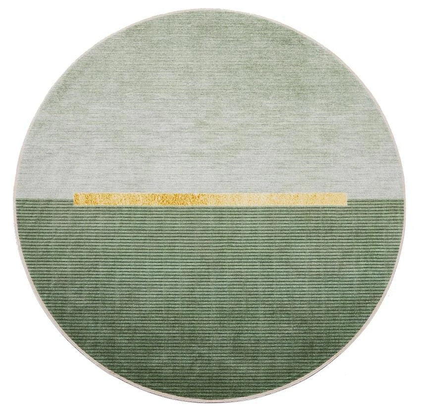 Blackish Green Rugs, Round Area Rug for Study Room, Dining Room Modern Area Rugs, Bedroom Floor Rugs, Large Contemporary Area Rugs for Living Room