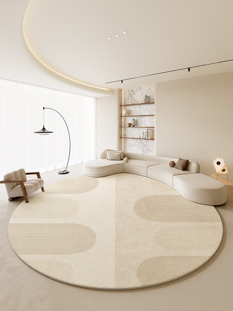 Bathroom Modern Round Rugs, Circular Modern Rugs under Coffee Table, Round Contemporary Modern Rugs for Bedroom, Round Modern Rugs in Living Room