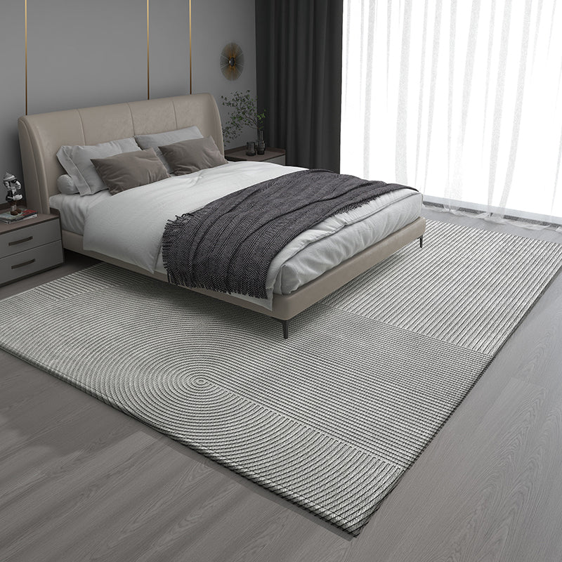 Bedroom Modern Rugs, Extra Large Modern Rugs for Living Room, Dining Room Geometric Modern Rugs, Gray Contemporary Modern Rugs for Office