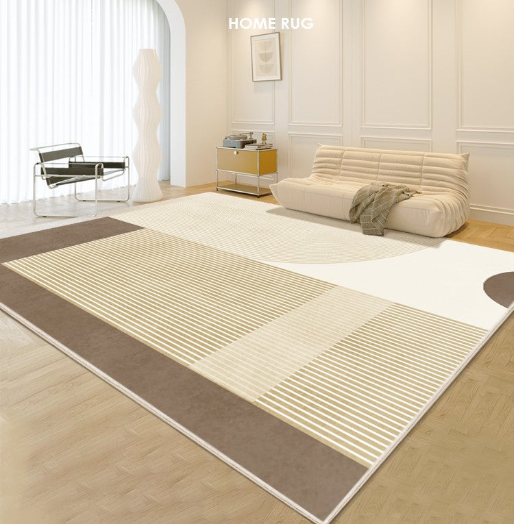 Unique Thick Modern Rugs for Living Room, Modern Rugs for Dining Room, Abstract Contemporary Modern Rugs, Geometric Contemporary Rugs Next to Bed
