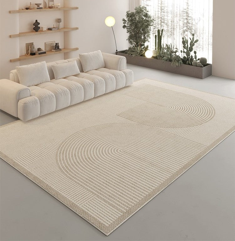 Modern Rugs under Coffee Table. Contemporary Floor Carpets under Sofa. Bedroom Modern Rugs. Modern Area Rug in Living Room