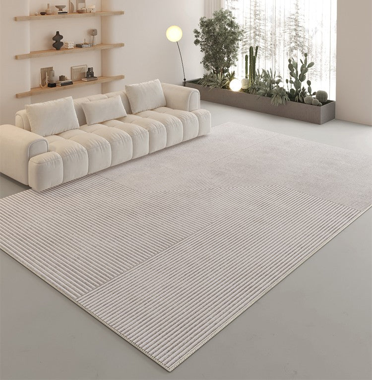 Modern Geometric Carpets for Bedroom. Modern Living Room Rug Placement Ideas. Modern Area Rugs under Dining Room Table