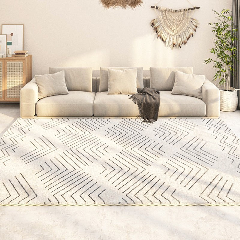 Entryway Modern Runner Rugs, Contemporary Modern Rugs for Living Room, Modern Runner Rugs for Hallway, Thick Modern Rugs Next to Bed